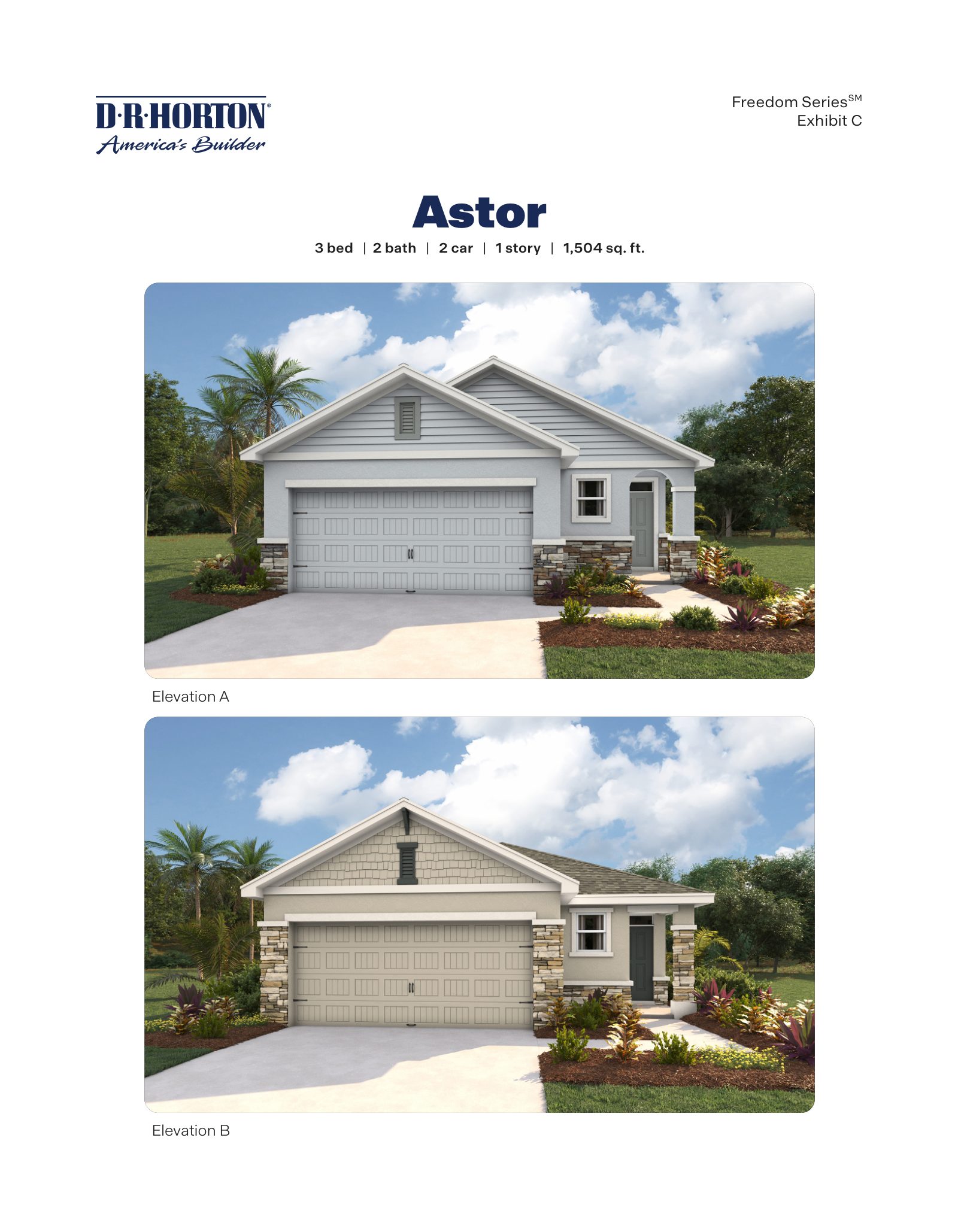 Astor brochure, page 1 of 2