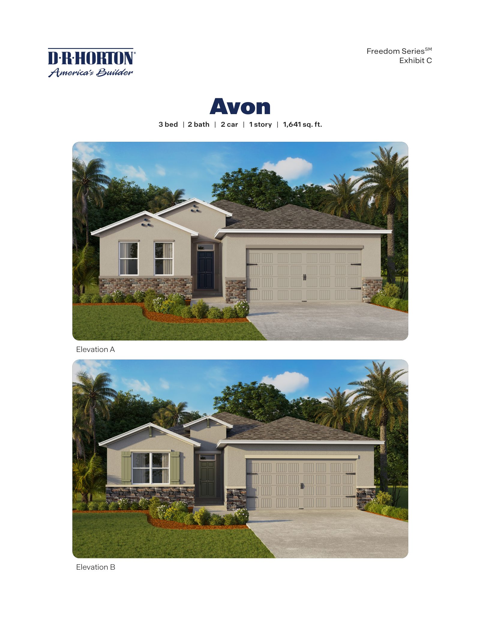 Avon brochure, page 1 of 2