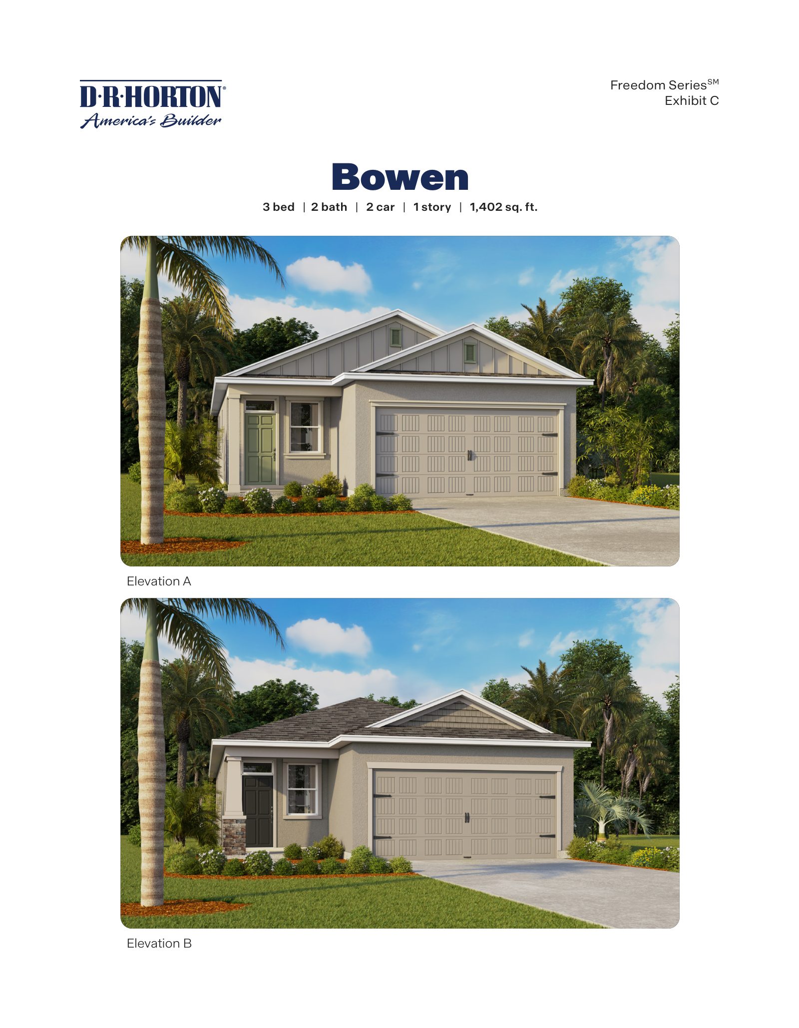 Bowen brochure, page 1 of 2