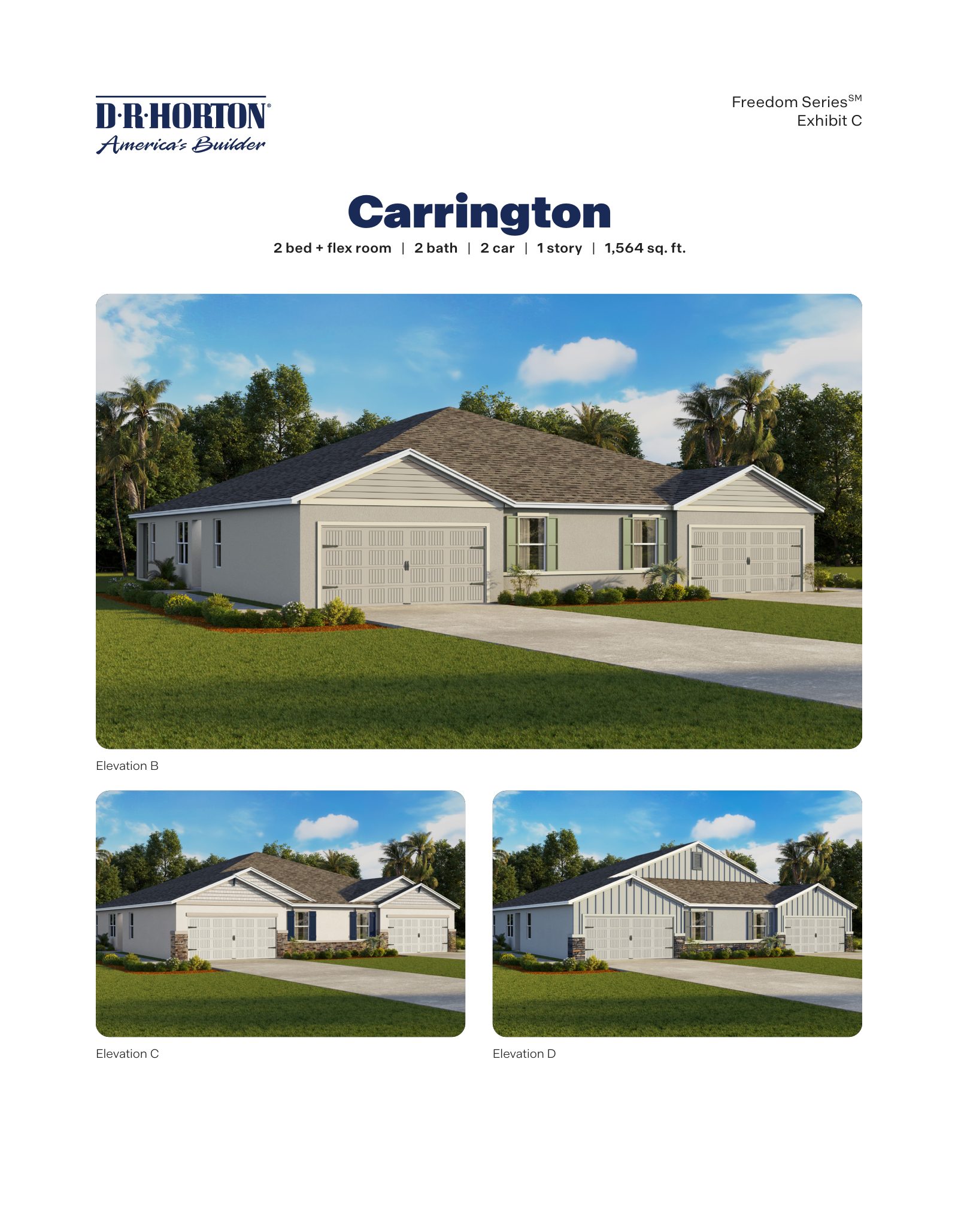 Carrington brochure, page 1 of 2