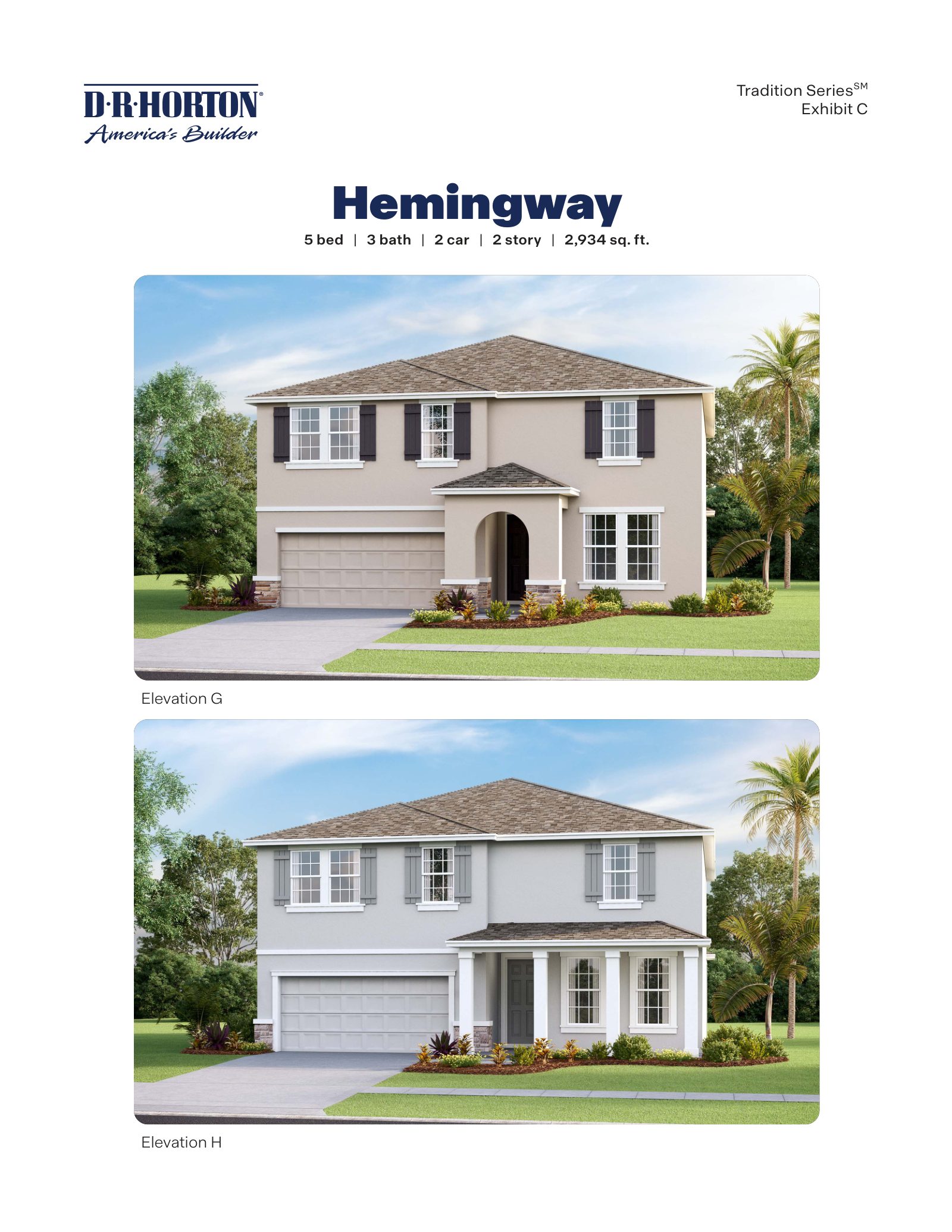 Hemingway brochure, page 1 of 2