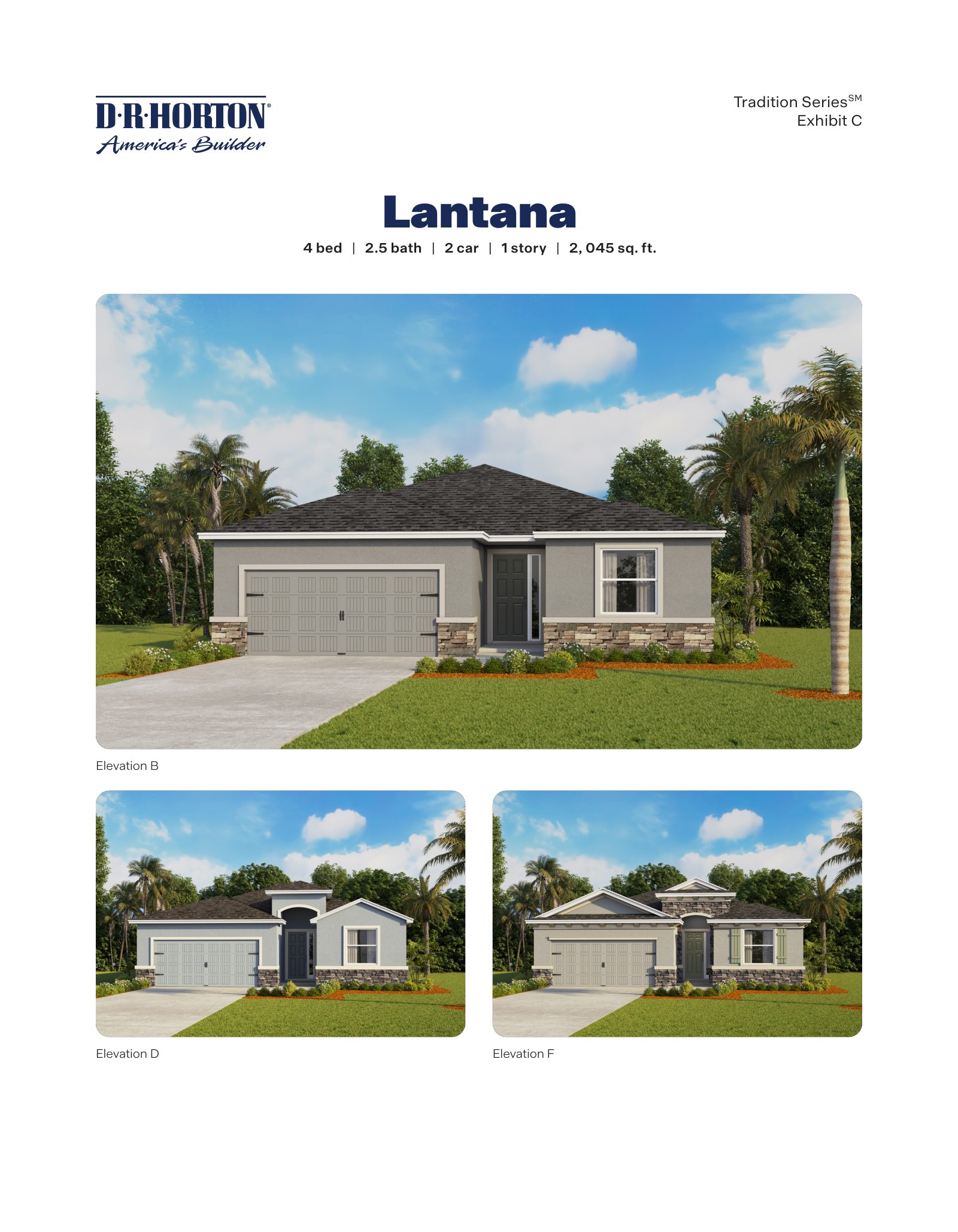 Lantana brochure, page 1 of 2