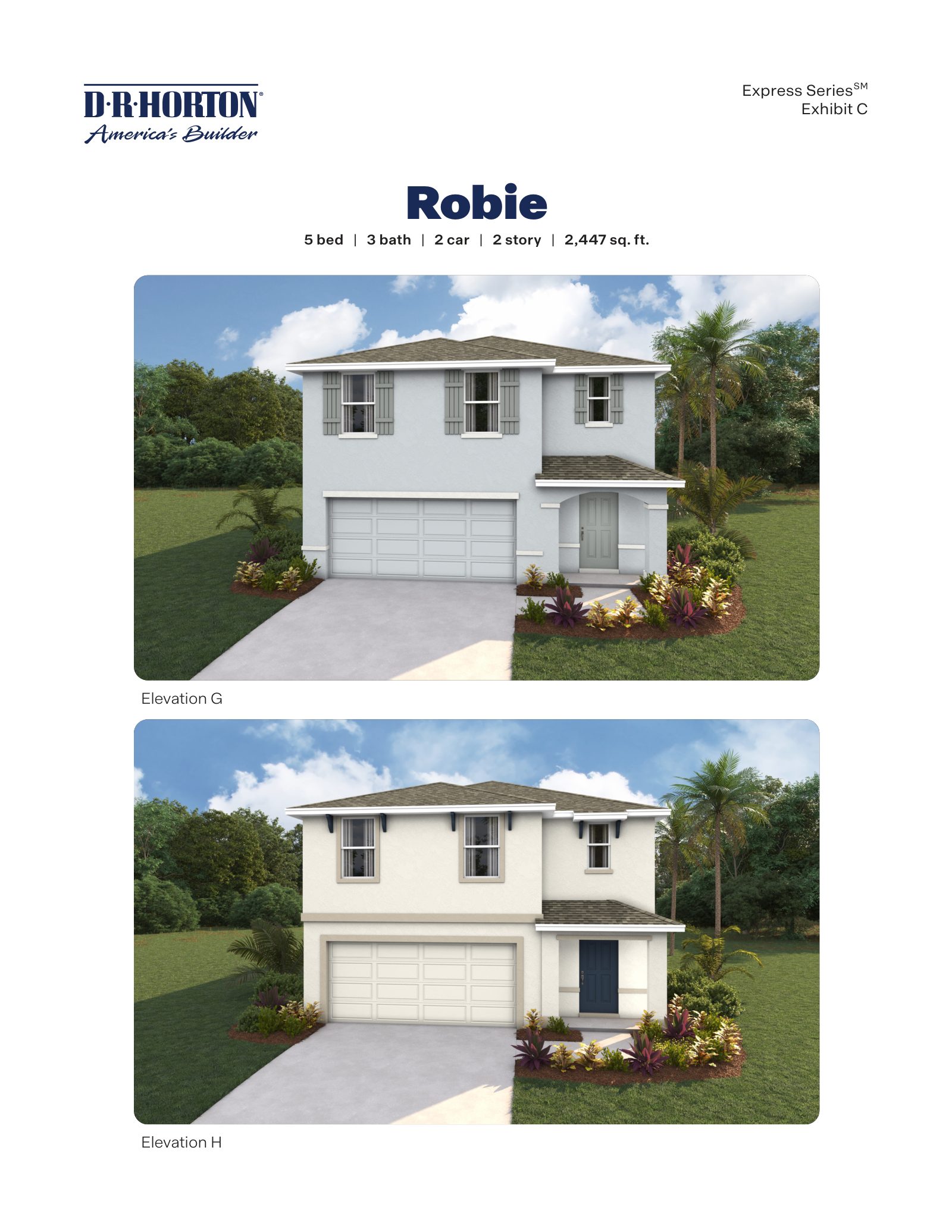 Robie brochure, page 1 of 2