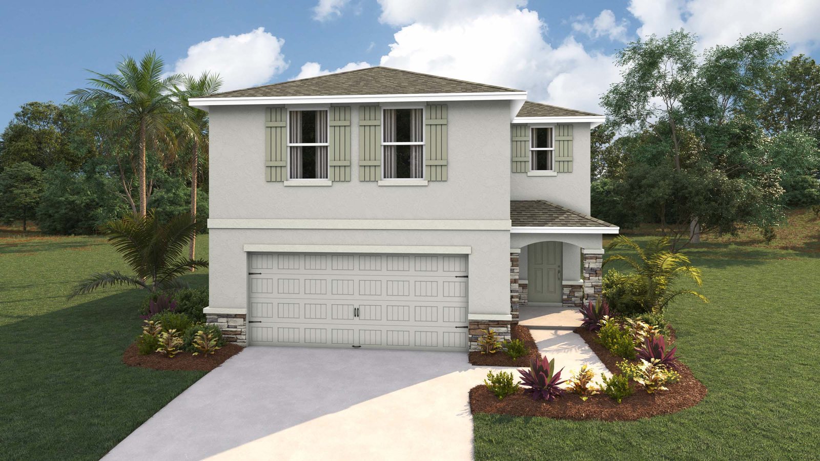 Elston plan — new D.R. Horton home in Tartan Farms