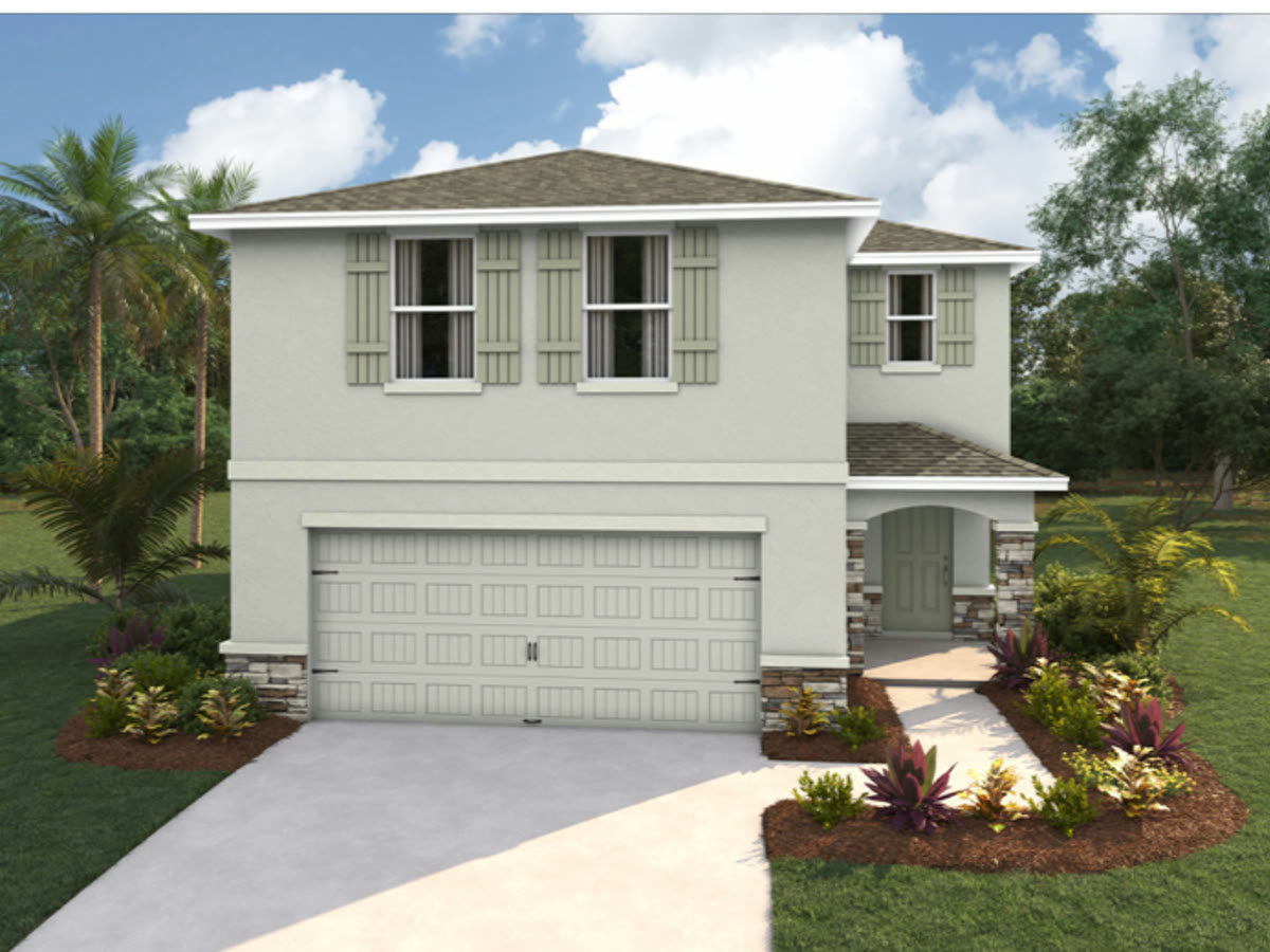 Elston plan — new D.R. Horton home in Ocala Crossings South